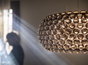 Suspension Caboche grande or par Foscarini