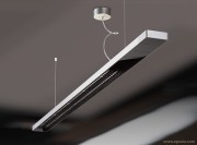 Suspension design LED L.207 cm satin XT Ceiling