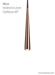 Suspension design cuivre Nice Tobias Grau
