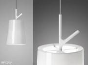 Suspension blanche Birdie Easy, détail sur la branche