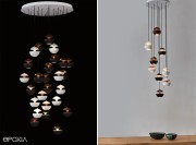 Suspension composée de Here Come the Sun Mini blanches et noires