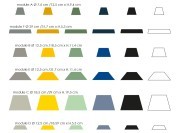 Nuancier pour la création de lampe sur mesure.