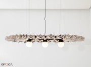 Suspension acoustique BuzziPleat, Led Glob, modèle Edel Long