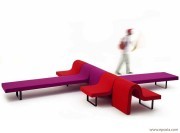 Système d'assises rembourrées Longway - N - C