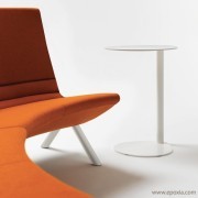 Table d'appoint acier laqué blanc Easyboy