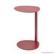Table d'appoint acier laqué rouge Easyboy