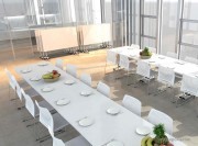 Table basculante polyvalente blanche