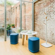 Table basse LTS System, plateau Fénix NTM® blanc