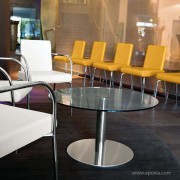 Table basse XT plateau en verre clair