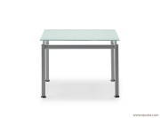 Table basse carrée en verre Oxel