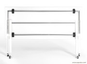 Table pliée Folio blanche pieds blancs 