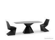 Table outdoor Vertex noire