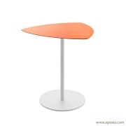 Table collectivite grand plateau en acier orange kensho