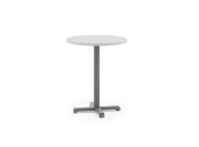 Table Riquadra ronde, plateau Stratifié blanc 60 cm