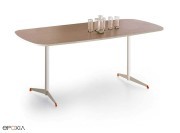 Table rectangle bombé Tamaris chêne