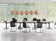 Table de réunion Pulse avec pied en X