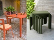 Tables outdoor empilables collection Nova