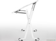 Table Folio blanche plateau rabattable 
