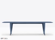 Table Frank, finition Fenix bleu