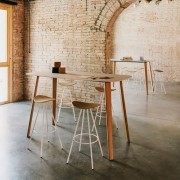 Mange debout LTS System, plateau bois