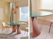 table Anemos version indoor, plateau verre