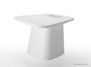 Table extérieur Noma opaque blanc