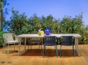 Table outdoor Babila, pieds métal