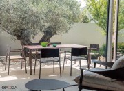 Table de jardin aluminium Corten Terramare