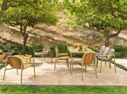 Table de jardin 6/8 couverts, collection Twins