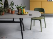 Table ovale Bottega, plateau en Laminam®