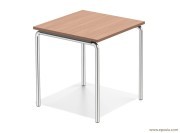 Table pliante Lacrosse I carrée pieds arche arrondie