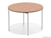 Table pliante Lacrosse I ronde pieds arche arrondie