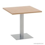 Table collectivité carrée stratifié hêtre naturel