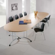 Table de réunion pliante collection Buronomic hêtre