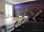 Table de réunion bois avec fauteuils Una