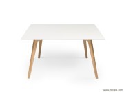 Table de réunion carrée collection Bevel