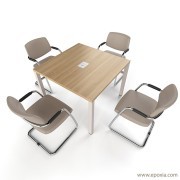 Table de réunion carrée In Quarto