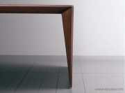 Pied bois chêne foncé table Eracle