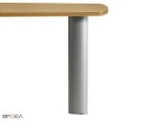 Table de réunion collection Fregate piètement argent