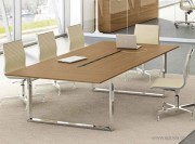 Table de réunion Noyer Loopy