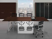 Table de réunion Wengé Loopy