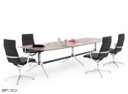 Table de réunion bois réglable en hauteur Notable