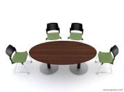Table de réunion ovale Alfa