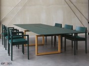 Table de réunion pied bois Intensive