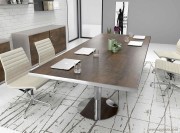 Table de réunion Archimède céramique effet corten