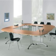Table de réunion pliante collection Buronomic hêtre