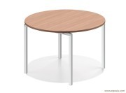 Table pliante Lacrosse V ronde pieds carrés