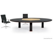 Table de réunion ovale EMG ébènisterie