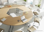 Table de réunion modulaire Tangup pommier