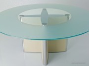 Table ronde en verre Valeo